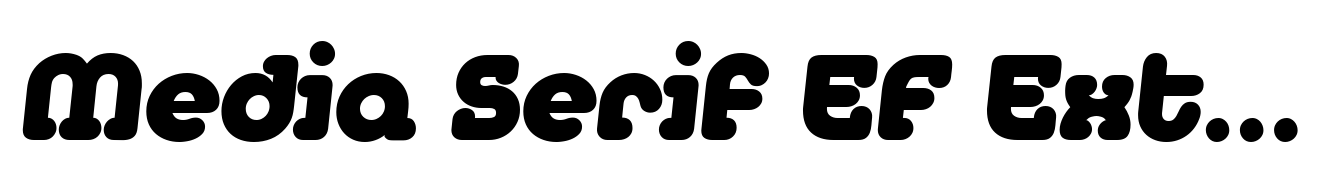 Media Serif EF ExtraBold Italic